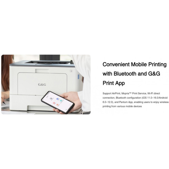 Εκτυπωτής LASER GnG GP3300DW Μονόχρωμος 
